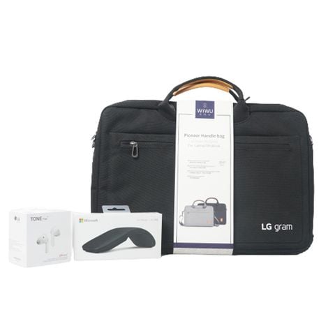 Bộ quà trị giá lên đến 7 triệu đồng "tặng ngay cho khách hàng khi đặt mua LG Gram 2021 16 hoặc 17" tại APshop"