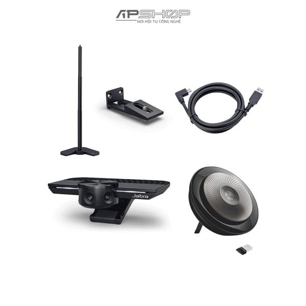 Bộ thiết bị họp trực tuyến Jabra JABRA MEETING IN BOX (P30,S710UC, MS, EUHub, WM, TS, CABLE 1.8M)