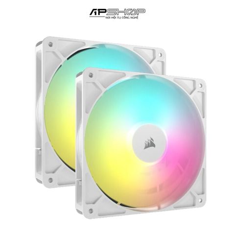 Bộ 2 Quạt Corsair RS140 ARGB White