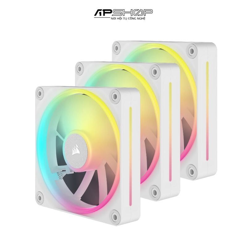 Bộ 3 Quạt Corsair iCUE LINK LX120 RGB White