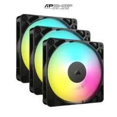Bộ 3 Quạt Corsair RS120 ARGB Black