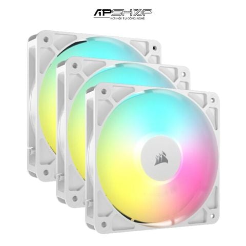 Bộ 3 Quạt Corsair RS120 ARGB White