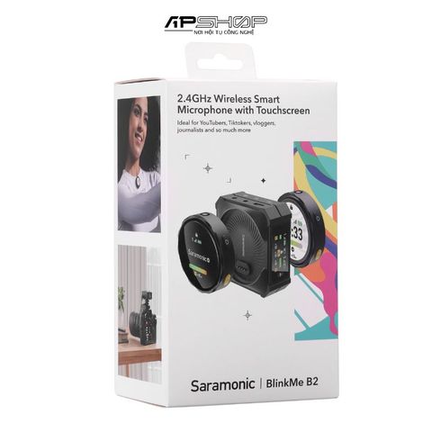 Bộ micro không dây có màn hình hiển thị Saramonic BlinkMe
