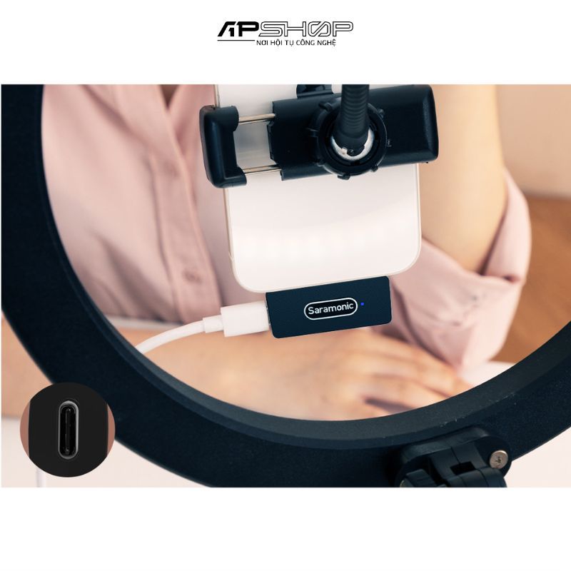 Bộ micro không dây Saramonic Blink100 B1 | Cổng 3.5mm