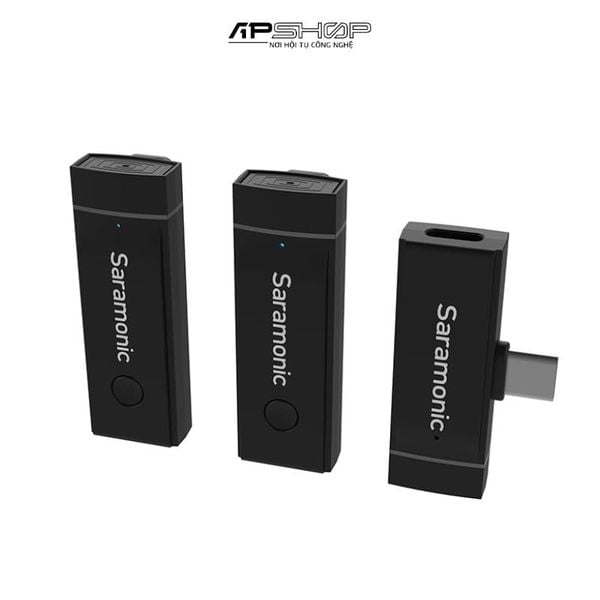 Bộ micro không dây Saramonic Blink Go-U2 | Cổng USB C
