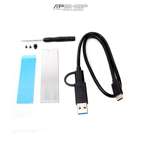 Box ổ cứng SSD RGB Silverstone SST-MS13 | Chính hãng