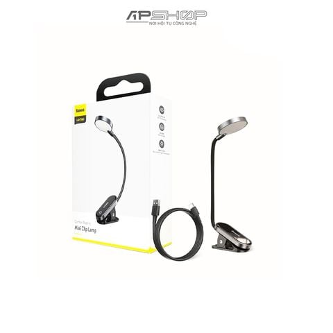 Đèn đọc sách mini, pin sạc tiện dụng Baseus Comfort Reading Mini Clip Lamp | Chính hãng