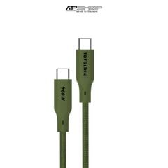 Cáp sạc nhanh 60W ToToLink T601CC | Bọc dù USB C to USB C 1M