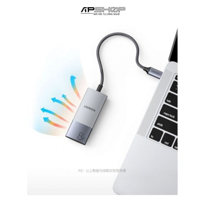 Cáp USB C to HDMI 2.1 Ugreen 50338 8K60Hz cao cấp