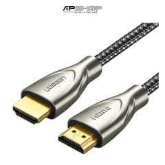 Cable HDMI 2.0 Dài 10m Ugreen 50112 Carbon Fiber Zinc Alloy HD131 3D 4K60Hz