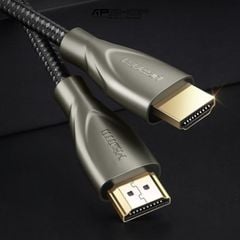 Cable HDMI 2.0 Dài 10m Ugreen 50112 Carbon Fiber Zinc Alloy HD131 3D 4K60Hz