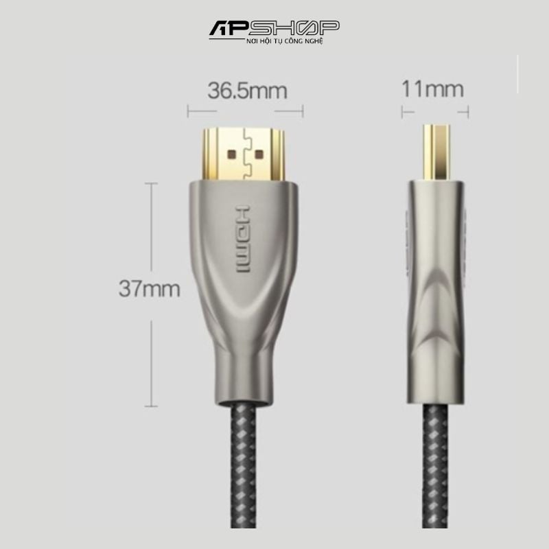 Cable HDMI 2.0 Dài 10m Ugreen 50112 Carbon Fiber