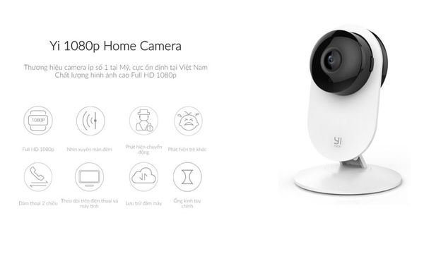 Camera Quan Sát Xiaomi Yi Home Camera 1080P Y20