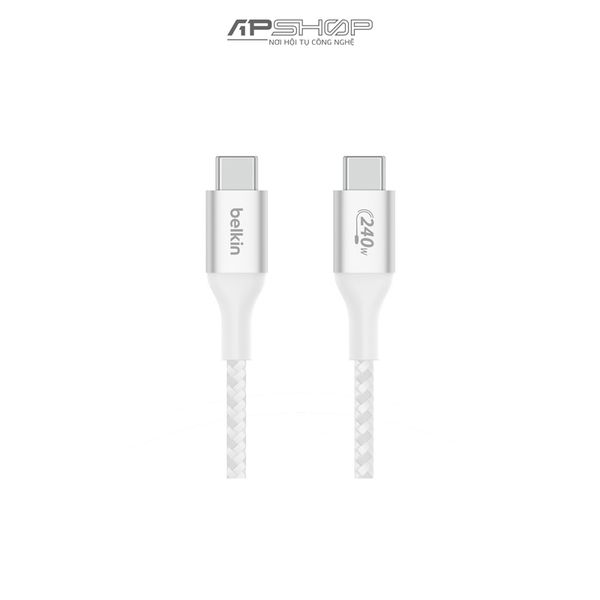 Cáp Belkin USB C to C PD3 | 1M2 | Vỏ dù | Công suất 240W with Dual E-Marker