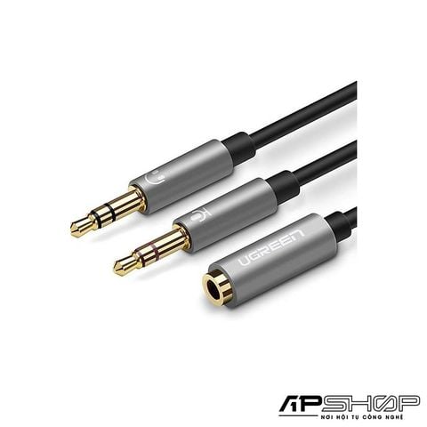 Dây Chia Tai Nghe 3.5mm Ugreen AV140 | 1 Cổng Jack Sang 2 Cổng Loa/Tai Nghe