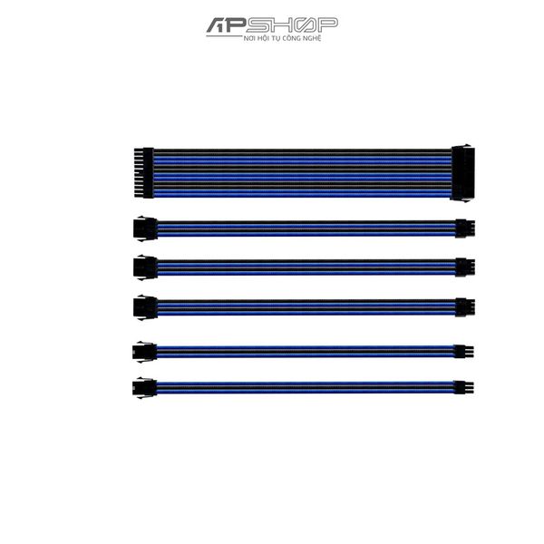 Cáp CoolerMaster Sleeved extension cable kit Blue/ Black