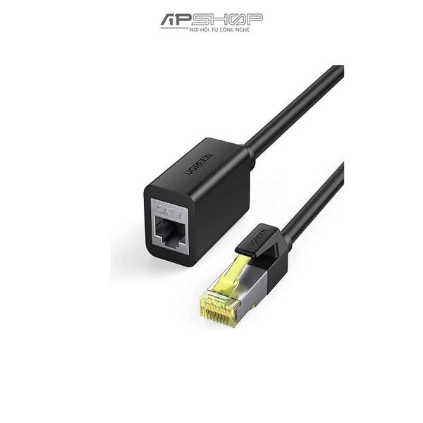 Cáp mạng nối dài bấm sẵn UGREEN Cat7 Male to Female Pure Copper Ethernet Extension Cable OD6.5mm Black | NW148