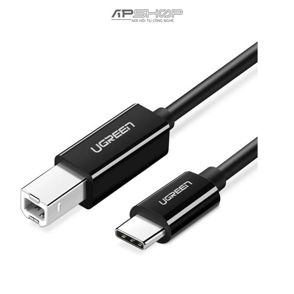 Cáp Máy in UGREEN USB C 2.0 To USB B 2.0 Print Cable Black US241