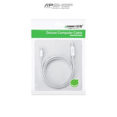 Cáp Máy in UGREEN USB C 2.0 To USB B 2.0 Print Cable White US241