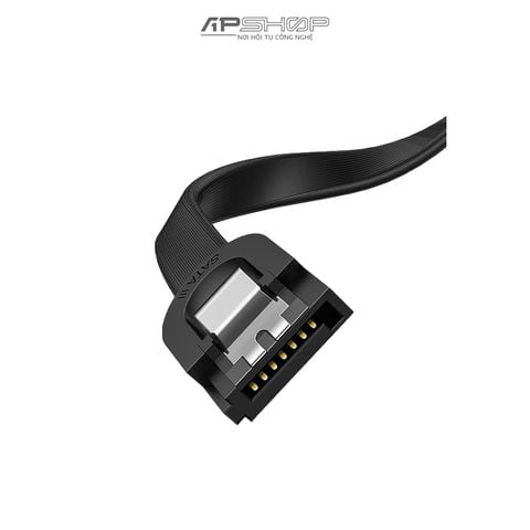 Cáp UGREEN Angled SATA 3 Data Cable 0.5m Black US217