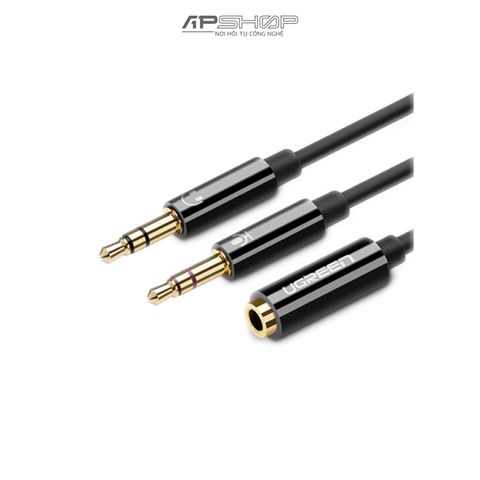 Cáp Ugreen Chuyển Đổi Âm Thanh Jack 3.5mm 1 ra 2 cổng