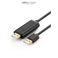 Cáp UGREEN USB 2.0 Data Link Cable 2M Black US166