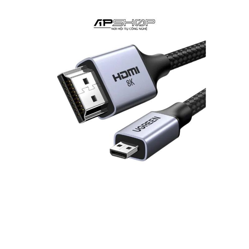 Cáp Micro HDMI to HDMI 8K 60Hz Ugreen Chuẩn 2.1