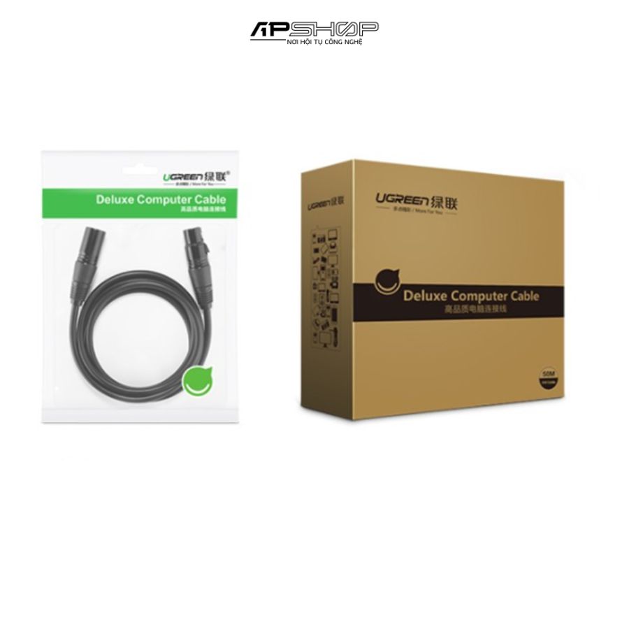 Cáp nối dài Microphone XLR âm dương Ugreen