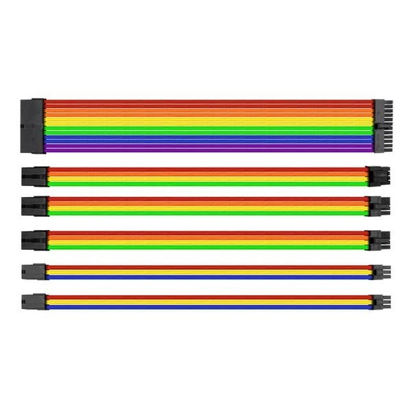 Cáp Nguồn Mở Rộng Thermaltake TtMod Sleeve Cable Rainbow