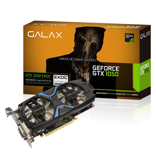 VGA Galax GTX 1050 EX OC 2GB 2 Fan