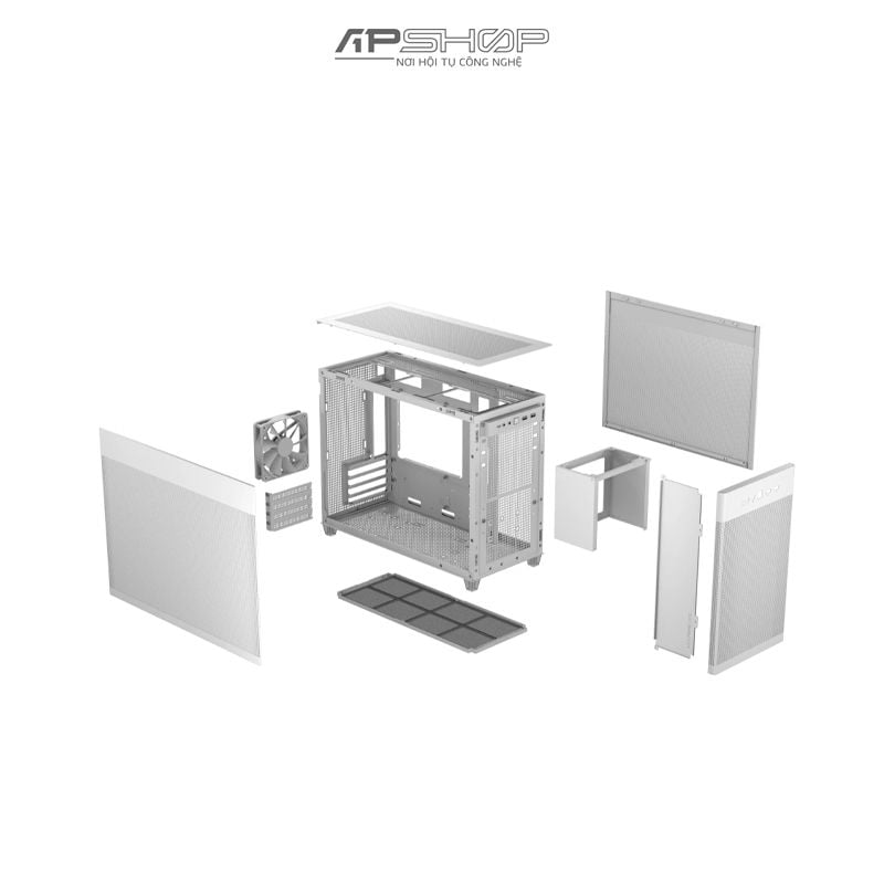 Case ASUS Prime AP201 Micro ATX Mesh White | Chính hãng