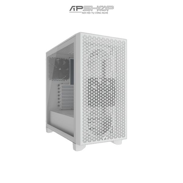 Case Corsair 3000D Airflow Mid-Tower TG White | Chính hãng