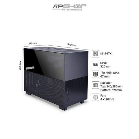 Case Lian Li Q58 PCIe 4.0 Black | Chính hãng