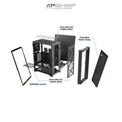 Case Montech Air 1000 Lite Black | Chính hãng
