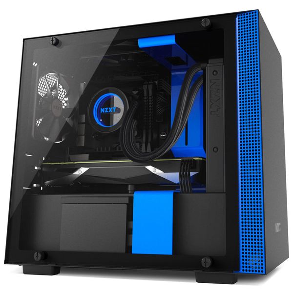 CASE NZXT H200 MATTE BLACK/BLUE