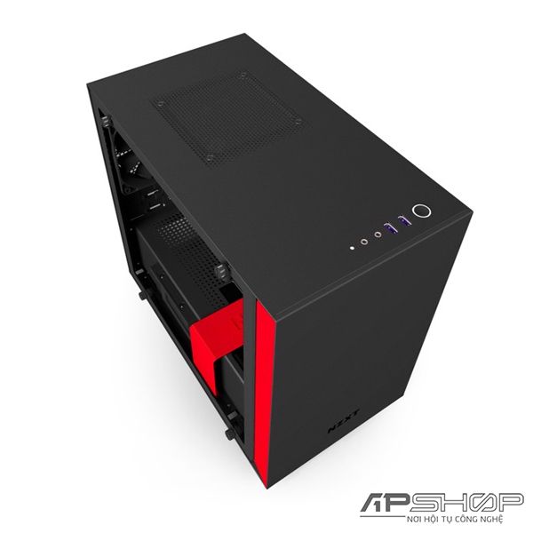 CASE NZXT H200i Matte Black / Red