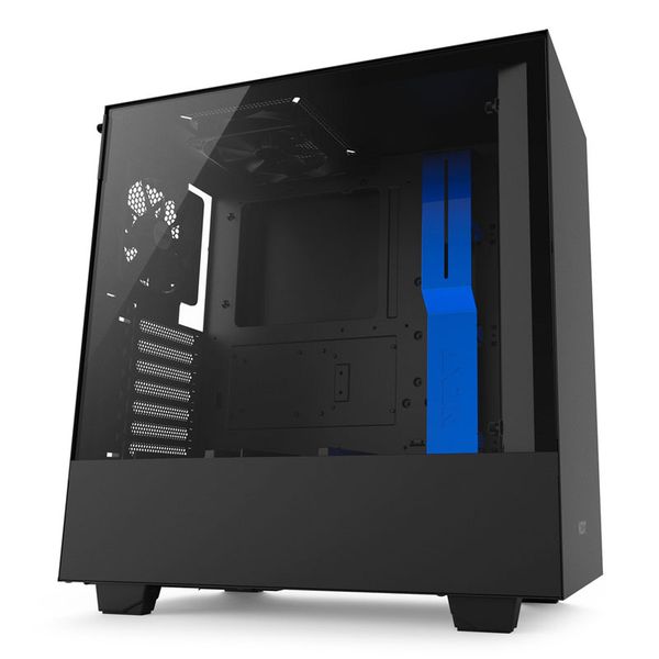 Case NZXT H500 Matte Black/Blue