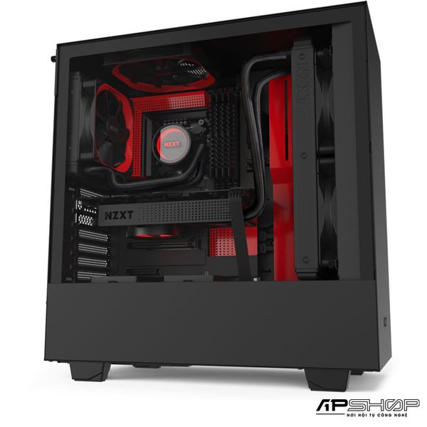 Case NZXT H510 Matte Black/Red