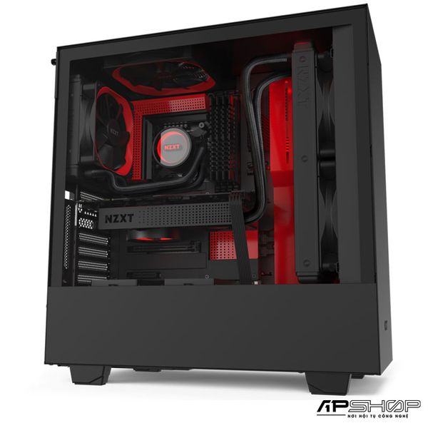 Case NZXT H510i Matte Black/Red