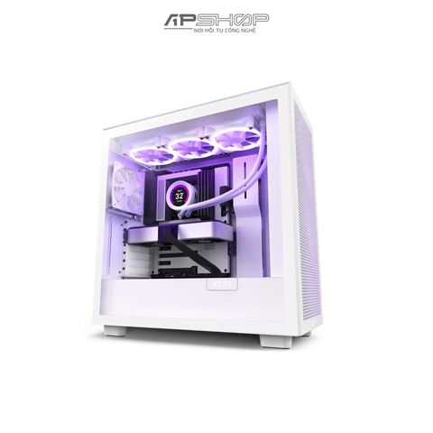 Case NZXT H7 Flow White | Chính hãng