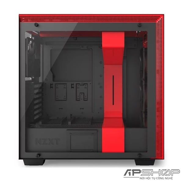 CASE NZXT H700i MATTE BLACK/ RED