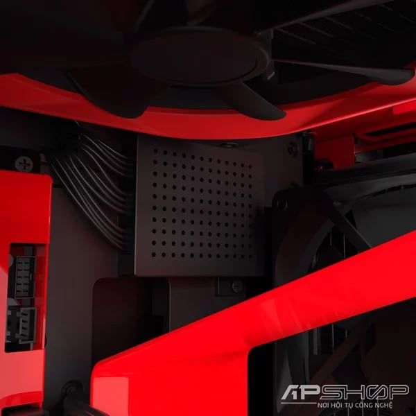 CASE NZXT H700i MATTE BLACK/ RED