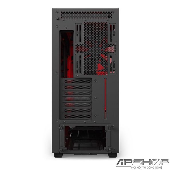 CASE NZXT H700i MATTE BLACK/ RED