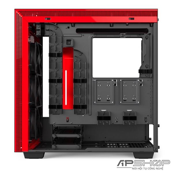 CASE NZXT H700i MATTE BLACK/ RED