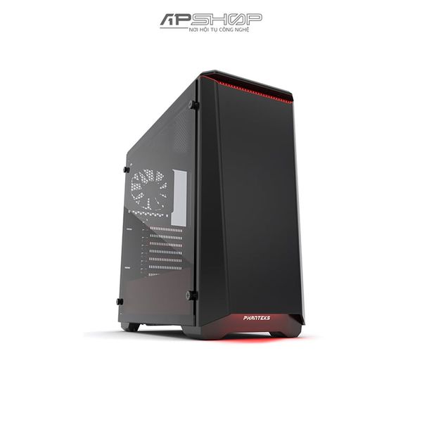 Case Phanteks Eclipse P400S Tempered Glass - Black / Red