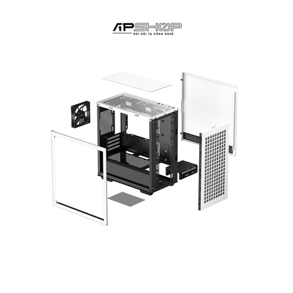 Case DeepCool CH370 WH White | Chính hãng