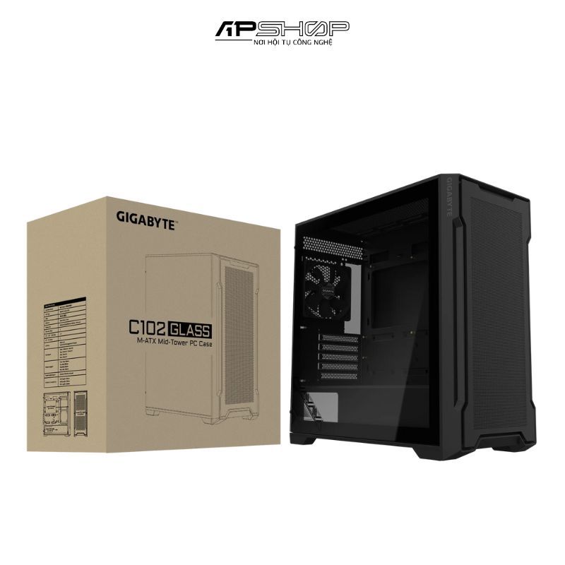 Case Gigabyte C102 Glass Black | GB-C102G GLOBAL