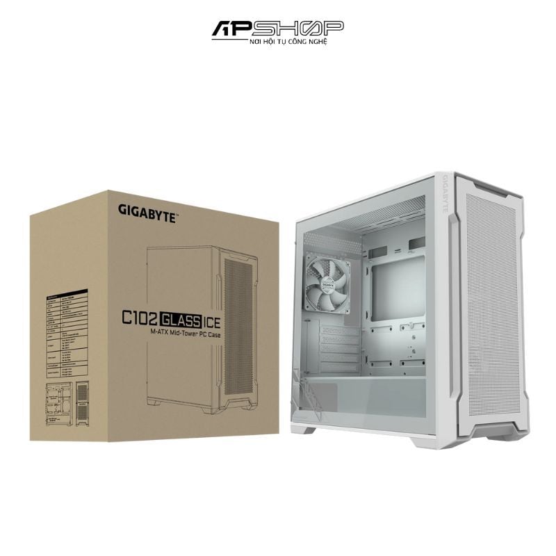 Case Gigabyte C102 Glass Ice | GB-C102GI GLOBAL