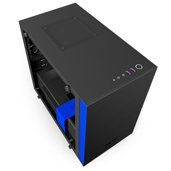 CASE NZXT H200i Matte Black / Blue