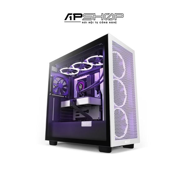 Case NZXT H7 Flow Mid Tower Airflow White/Black | Chính hãng